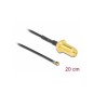 DeLOCK Koaksial 20cm Antennekabel Sort